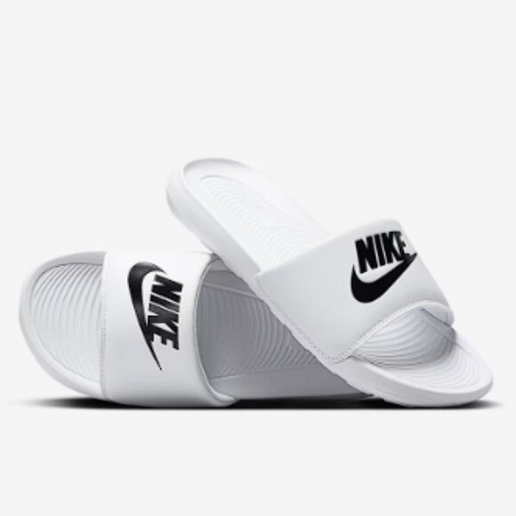NIKE Unisex Victori One Slide Sandal Size US 12 In White - Picture 1 of 7